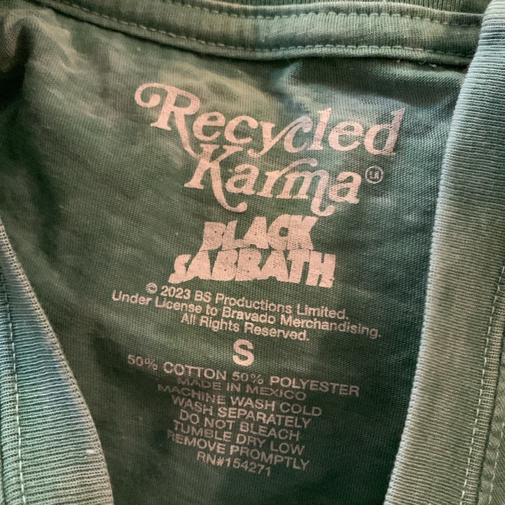 BLACK SABBATH 1978 Tour Burn Out Tee RECYCLED KARMA - Picture 7 of 7